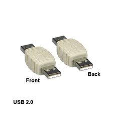 LOT 10pcs USB 2.0 Type A Male to Male Adapter for PC Laptop Notebook picture