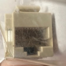Lot of 2 LEGRAND ON-Q 364290-03 ANYPORT MODULAR CAT5E JACK, RJ45 UTP C5E IVORY picture
