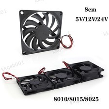 8cm DC 5V/12/24v 8010 8015 8025 Brushless Cooling Fan 80*80*15 Heatsink Radiator picture