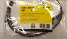 3' ft foot Black Cat5e Ethernet RJ45 Network UTP Patch Cable 3ft Cord  picture