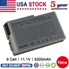 6 Cell Laptop Battery for Dell Latitude D500 D505 D510 D520 D530 D610 c1295 Fast picture
