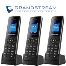 3 Grandstream DP720 DECT Cordless HD VoIP Telephone Handset Black REQUIRES DP750 picture