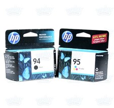 2PK Genuine HP 94 Black & HP 95 Color Inks DeskJet 460 6620 Photosmart 7850 8750 picture
