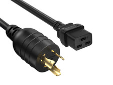 12 AWG Locking Power Cord (NEMA L5-20P to IEC 320 C19) - 6/8/10/12/15/25/50 ft picture