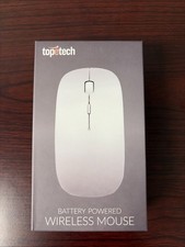 Sleek Portable Wireless Mouse - Bluetooth - Battery Powered - Computer & Tablet picture