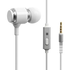 Single Mono Wired Earbud Headset with Microphone picture