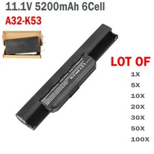 LOT A41-K53 Battery For ASUS X54C X54H A54C A54H X53E K53S K53 X53S K54C 5200mAh picture
