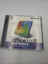 Microsoft Office 2000 Professional SR-1 2 CD-ROM Set Genuine Vintage PC Software picture