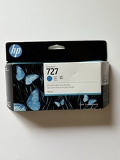 HP Design 727 130-ml Cyan Ink Cartridge B3P19A Sealed Box Exp. 2/28 picture