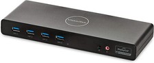 VisionTek VT4000 Universal Dual 4K Laptop Monitor Docking Station HDMI DP 901005 picture
