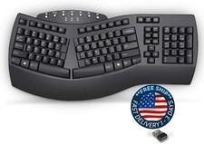 Teclado dividido ergonómico inalámbrico con modo dual 2.4G y función Bluetooth picture