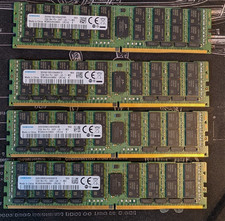 Lot of 4x Samsung 32GB 2Rx4 PC4-2400T DDR4 ECC Registered Server RAM 128GB Total picture