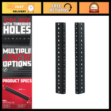 Heavy Duty Steel Rack Rail Set - 6U Rack Mount Bracket, Durable Storage Solution picture