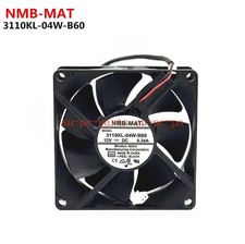 NMB 3110KL-04W-B60 12V 0.34A 8025 8CM Large Air Volume Computer Cooling Fan picture