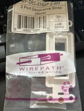 Wirepath WP-DEC-STRAP-2-WH 2 port decor strap box of 20 picture