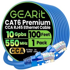 Versatile CCA Cat 6 Ethernet Cable - 100ft for Seamless Internet Connectivity picture