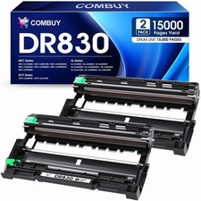 Drum Unit 2 Pack Replacement for Brother DR-830 Printer - High Yield, Not Toner picture