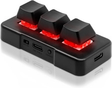 3 Key Mini Keypad Wireless USB 2 in 1 Mechanical Gaming Macro Keyboard Customize picture