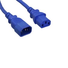2 Ft Blue Power Cable for Dell PowerSwitch N1500 N2000 N2024 N2024P Jumper Cord picture