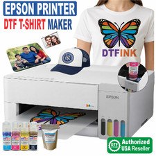 Epson Printer with DTF ink Heat Transfer Print Cotton T-Shirt Transfer Kit, picture
