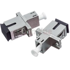 2pcs SC UPC - LC UPC Fiber Optical Hybrid Adapter SM Single Mode Simplex Adapter picture