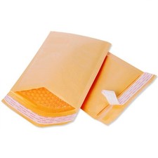 ProLine® 250 pcs #000 Kraft Bubble Envelopes Mailers 4X8 (Inner 4x7) picture