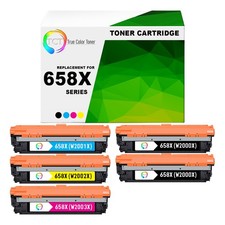 5 Pk TCT Premium 658X BCYM HY for Compatible HP LaserJet M751s Toner Cartridge picture