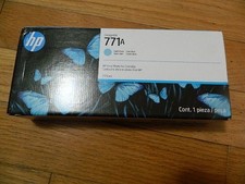 2025 GENUINE HP 771A Light Cyan 775ml Cartridge B6Y20A DESIGNJET Z6200 NEW SEALE picture
