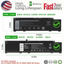 MV07R/266J9 Battery For DELL Inspiron G3 15 3500 3590 G5 15 5500 5505 SE Series picture