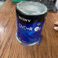 Sony Blank 16X DVD+R Inkjet Printable 4.7GB Disc 100pk Spindle New Opened picture