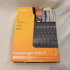 ZAGG Messenger Folio 2 Bluetooth Keyboard Case Type-C, Stand for iPad 11