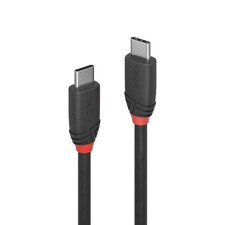 Lindy 1.5m USB 3.2 Type C to C Cable, 20Gbps, Black Line picture