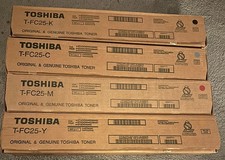 4 X Genuine Toshiba E-Studio 2040 2540 3040 3540 Toner T-FC25-K T-FC25-C T-FC25 picture