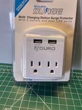 ADURO SURGE MULTI CHARGING STATION WITH 2 OUTLETS & DUAL USB PORTS picture