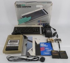 OEM ~ Vintage Atari 600XL Computer Box Bundle & 410 Recorder + 2 Games ~ WORKS picture