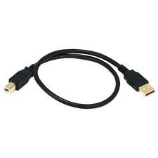 MONOPRICE 5436 Standard USB Cable,Black,18in L 5XFV2 picture