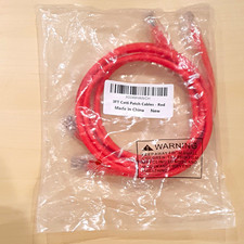 Cat6 3 ft Ethernet Patch Cable RJ-45 Male to Male Red X0049HAWCH picture