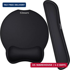 Gimars Upgrade Enlarge Superfine Fibre Soft Smooth Gel Ergonomic Mouse Pad Wrist picture