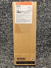 Genuine Epson Orange Ink Cartridge T804A Date: July 2024 picture