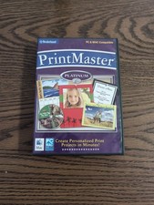 Vintage PrintMaster Platinum 2.0 (2009) Broderbund PC & MAC DVD-ROM picture