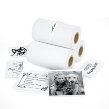 S1 S2 M02 T02 Mini Thermal Sticker Paper - (57x29mm, 3.5m/Roll) for Most Inst... picture