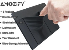 ® 3-Pocket Organizer, Mouse Holder for Laptop Stick On, Adhesive Pouch & Exte... picture