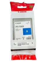 Genuine Canon PFI-106B Blue Ink Tank Exp 2/2016 picture