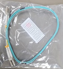 2m LC-LC Duplex 50/125 OM4 Multimode 100GB Fiber Patch Cable Aqua Optic 6FT picture