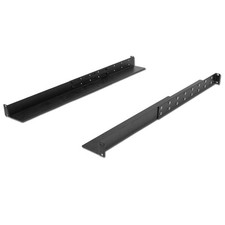 Adjustable 4-Post Rack Mount Server Shelf Shelves Full Depth Rail Rails 1U picture