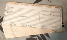 25 IBM Style Punch Cards June 1963 Air Force Form 155 Base Stock Control Data picture