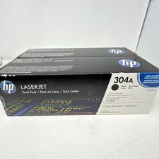 HP 304A Toner Cartridge 2 Pack Black LaserJet CC530AD Dual Pack picture