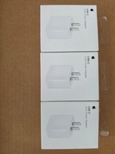 Lot of 3 Genuine Apple 20W USB-C Power Adapter A2305 MHJA3AM/A New Sealed picture