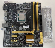 B85M-G Motherboard Intel Core i7-4770 CPU LGA1150 mATX 4 DIMM IO Shield picture