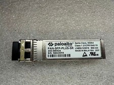 Palo Alto PAN-SFP-PLUS-SR SFP+ 10GBASE-SR 850nm LC Multi Mode PN 450-000434 picture